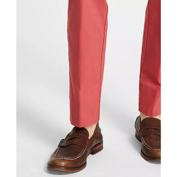 Tommy Hilfiger Men's Red Coral Stretch Modern-Fit TH Flex Dress Pants Size 36x30 - Picture 5 of 5